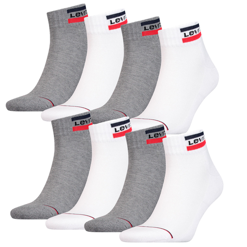 8 Paar Levis 144NDL Mid Cut SPRTWR L Unisex Socken Str�mpfe 902011001 