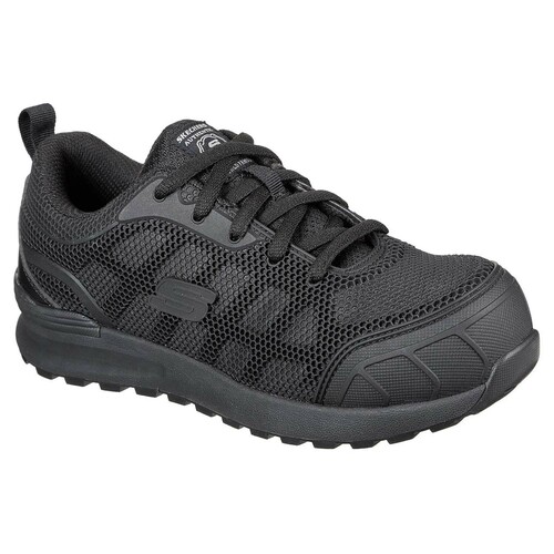Skechers WORK WOMENS BULKLIN AYAK Sneakers Frauen Sicherheitsschuh Zehenkappe Schwarz