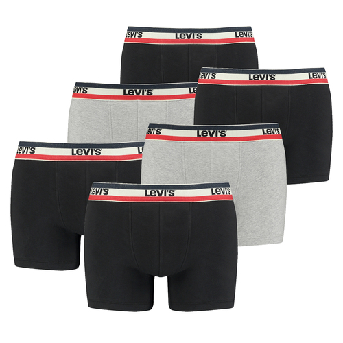 6er Pack Herren Levis SPRTSWR LOGO BOXER BRIEF Boxershorts Unterw�sche Pants  
