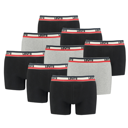 9er Pack Herren Levis SPRTSWR LOGO BOXER BRIEF Boxershorts Unterw�sche Pants  