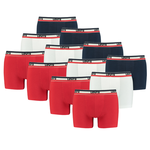 12er Pack Herren Levis SPRTSWR LOGO BOXER BRIEF Boxershorts Unterw�sche Pants  