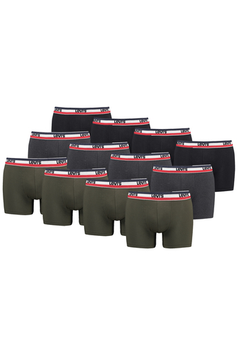12er Pack Herren Levis SPRTSWR LOGO BOXER BRIEF Boxershorts Unterw�sche Pants  