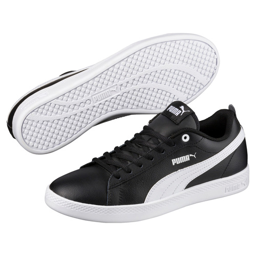 Puma Smash Wns v2 L Damen Sneaker Schuhe Sportschuh 365208 02 Schwarz 