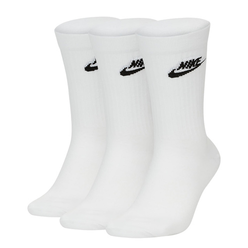3 Paar Nike Sneaker Socken Essential Crew schwarz / wei�  SK0109 