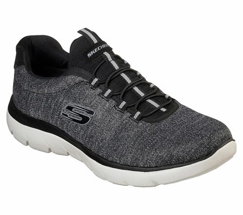 Skechers Sport Mens SUMMITS FORTON Sneakers Men WIDE FIT Schwarz/Wei�