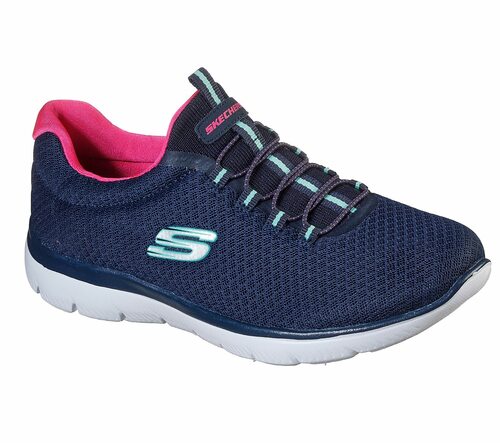Skechers SPORT WOMENS SUMMITS Sneakers WIDE FIT Frauen Blau | 30-31 direkt  bestellen