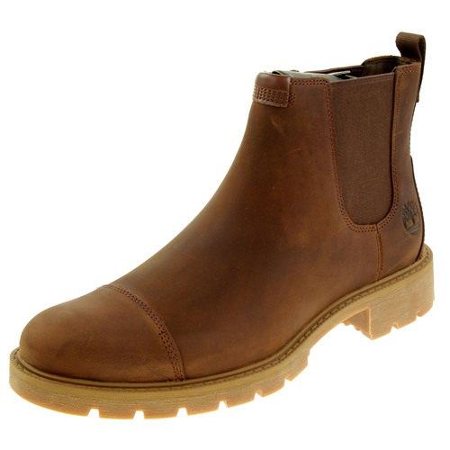 Timberland Elmhurst Herren Chelsea Boots Stiefelette TB 0A29N5F131 Braun  