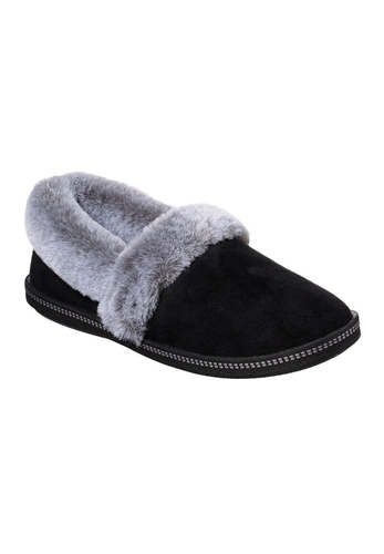 Skechers Damen Cozy Campfire - TEAM TOASTY Hausschuhe Pantoffeln 32777 Schwarz 