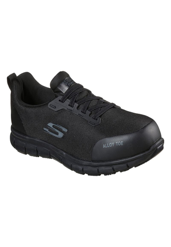 Skechers Damen Work SURE TRACK - Jixie Alloy Toe Arbeitsschuhe Sneakers 108041EC Schwarz 