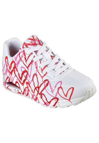 Claire Alcalde Tanzania Skechers Street UNO SPREAT THE LOVE Sneakers Women Mädchen JGoldcrown weiss  | 37-38 direkt bestellen