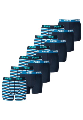 12 er Pack Puma Basic Boxer Printed Stripes Boxershorts Jungen Kinder Unterhose 