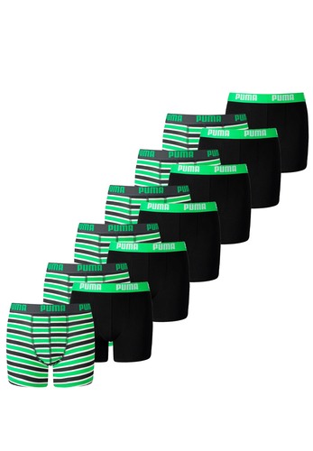 12 er Pack Puma Basic Boxer Printed Stripes Boxershorts Jungen Kinder Unterhose 