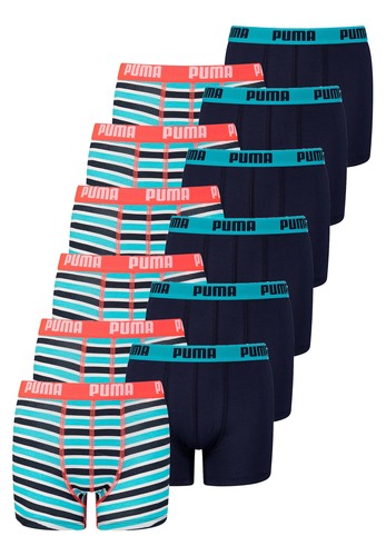 12 er Pack Puma Basic Boxer Printed Stripes Boxershorts Jungen Kinder Unterhose 