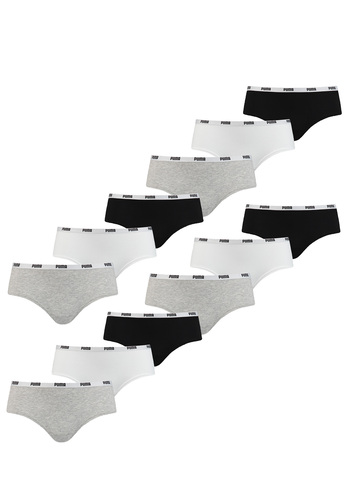 Puma Women Hipster Damen Slip Unterw�sche 701218976 12er Pack 