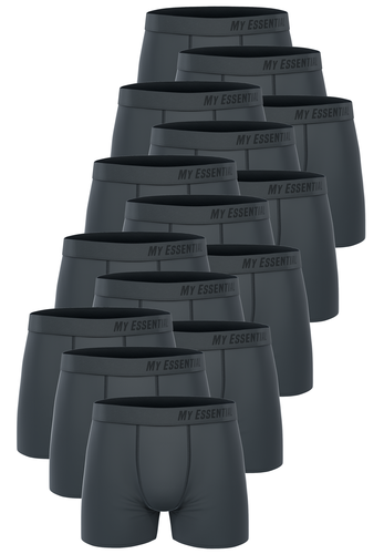 15 er Pack My Essential Clothing Basic Boxershorts Cotton Bio Herren Shorts Unterw�sche MYE1BCX3 