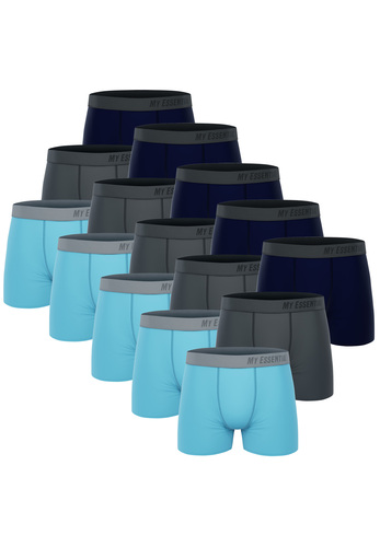15 er Pack My Essential Clothing Basic Boxershorts Cotton Bio Herren Shorts Unterw�sche MYE1BCX3 