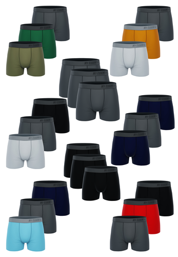 15 er Pack My Essential Clothing Basic Boxershorts Cotton Bio Herren Shorts Unterw�sche MYE1BCX3