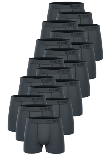 18 er Pack My Essential Clothing Basic Boxershorts Cotton Bio Herren Shorts Unterw�sche MYE1BCX3 