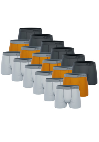 18 er Pack My Essential Clothing Basic Boxershorts Cotton Bio Herren Shorts Unterw�sche MYE1BCX3 