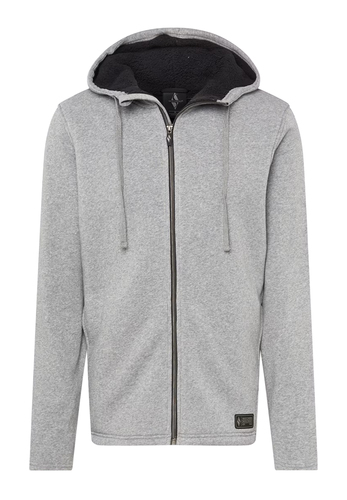 Skechers Skech-Sweats Lounge Sherpa Lined Full Zip Hoodie Sweatjacke Herren MJA233 grau