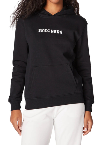 Skechers Signature Damen Pullover Hoodie WHD69 Schwarz