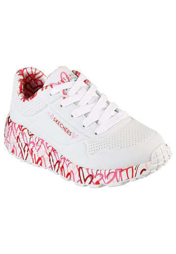 Skechers Street UNO LITE - LOVEY LUV Sneakers Women M�dchen JGoldcrown weiss