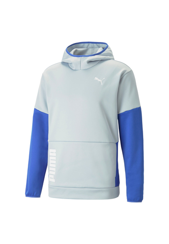PUMA Train all Day PwrFleece Hoody Herren Sweatshirt Kapuzenpullover 522340 80 grau