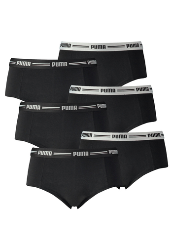 6er Pack Puma Iconic Mini Short Damen Panty Slip Shorty Unterw�sche Unterhose