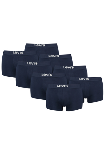 Levis Solid Basic Herren Boxershorts Unterw�sche aus Bio-Baumwolle im 8er Pack 