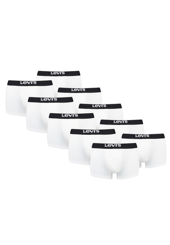Levis Solid Basic Herren Boxershorts Unterw�sche aus Bio-Baumwolle im 10er Pack 