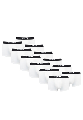 Levis Solid Basic Herren Boxershorts Unterw�sche aus Bio-Baumwolle im 12er Pack 