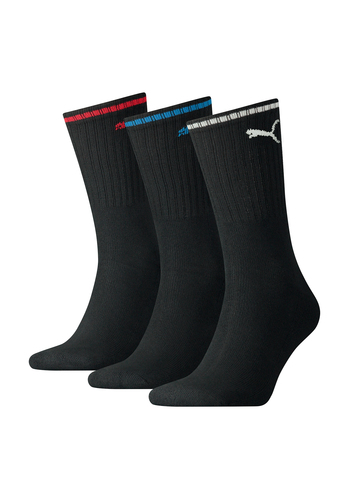Puma Sportsocken Tennissocken Crew Socken Stripe Tennis Socken Unisex 3 Paar