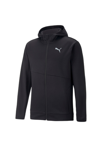 PUMA Train all Day PwrFleece Full Zip Herren Sweatjacke Kapuzenjacke 522339 01 schwarz