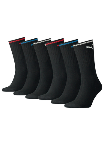 Puma Sportsocken Tennissocken Crew Socken Stripe Tennis Socken Unisex 6 Paar