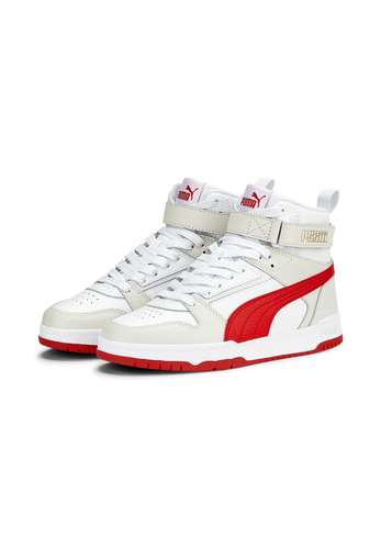 Puma RBD GAME JR Kinder Sneaker High 386172 04 weiss/rot