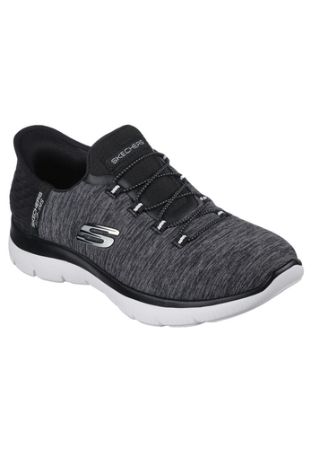 SKECHERS SUMMITS-DAZZLING HAZE 149937 BKW Sneakers Slip in Damen schwarz