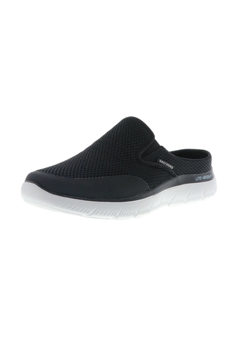 Skechers Sport Herren SUMMITS VINDICATOR Pantolette Slip on 232296 schwarz 