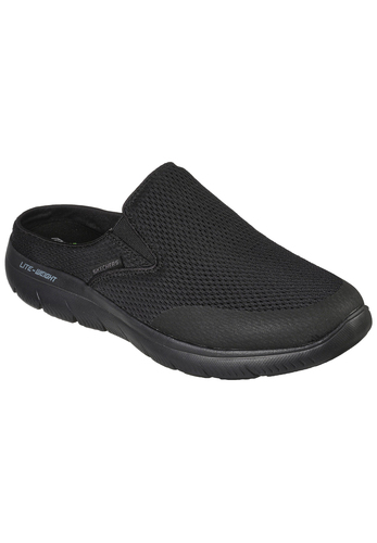 Skechers Sport Herren SUMMITS VINDICATOR Pantolette Slip on 232296 schwarz