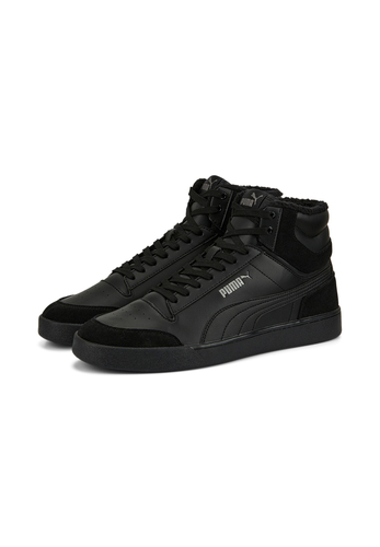 Puma Shuffle Mid Fur Herren Winter Sneaker gef�ttert 387609 01 schwarz