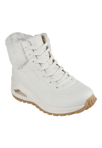 Skechers Damen UNO Fall Air Sneaker Winterstiefel 167274 NAT Natur 