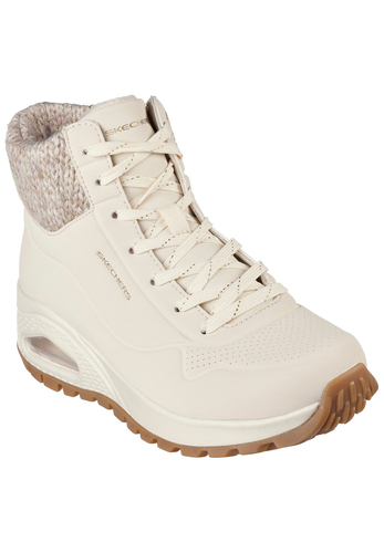 Skechers Damen UNO RUGGED Darling Daze Sneaker Winterstiefel 167988 NAT beige