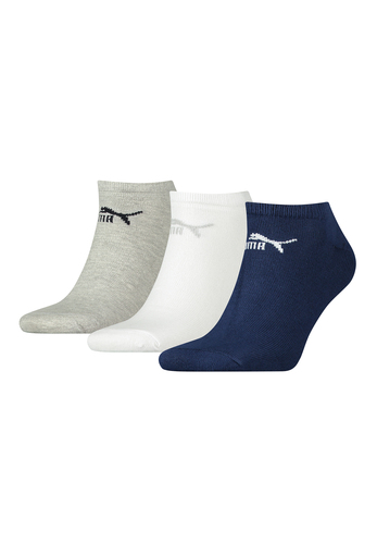 Puma Unisex Sneaker Socken im Retro Design kn�chelhoch f�r Damen Herren 3er Pack 