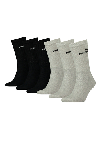 Puma Unisex Crew Tennissocken Sportsocken Socken f�r Damen Herren 6 Paar 