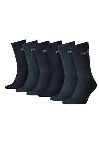 Puma Sportsocken Tennissocken Crew Tennis Socken Unisex f�r Damen und Herren 6 Paar