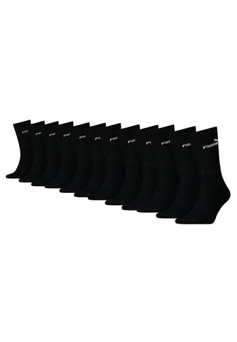 Puma Sportsocken Tennissocken Crew Tennis Socken Unisex f�r Damen und Herren 12 Paar