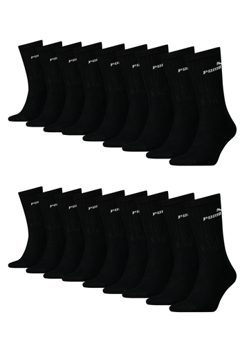 Puma Sportsocken Tennissocken Crew Tennis Socken Unisex f�r Damen und Herren 18 Paar