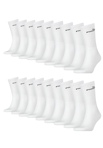 Puma Sportsocken Tennissocken Crew Tennis Socken Unisex f�r Damen und Herren 18 Paar