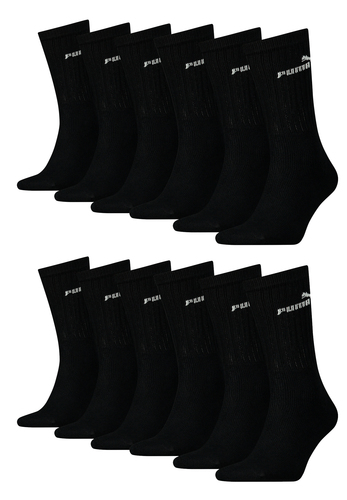 Puma Unisex Crew Tennissocken Sportsocken Socken f�r Damen Herren 12 Paar