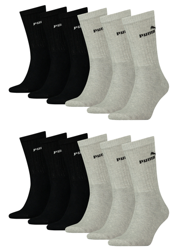 Puma Unisex Crew Tennissocken Sportsocken Socken f�r Damen Herren 12 Paar