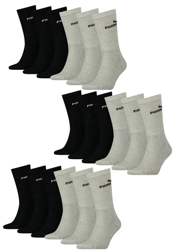 Puma Unisex Crew Tennissocken Sportsocken Socken f�r Damen Herren 18 Paar